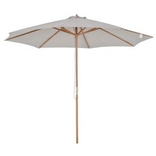 Fir wooden garden parasol - 3m,