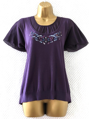 George purple beaded sequin - purple,