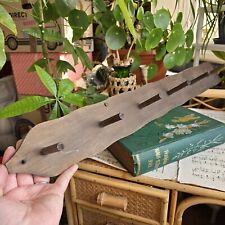 Vintage Wooden Coat Rack Hat Mugs Hangers Hooks 6 Pegs 74 Cm Old World Rustic