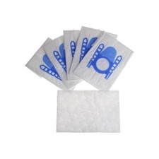 BAGS TO FIT Bosch BSG6 BSG7 BSGL3126GB GL30 Pack of 5 Cloth Bags +1 Filter 34588