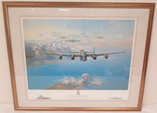Frank Wootton Lithograph 'Sinking The Tirpitz' Artist/Aircrew Signed No. 751/850