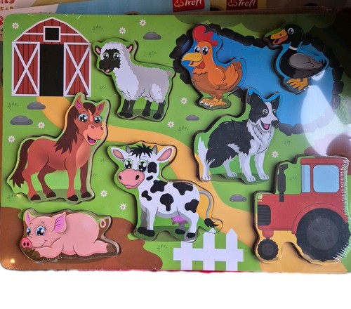 Wood works chunky farm puzzle - works,