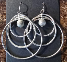 silver tone and textured large
