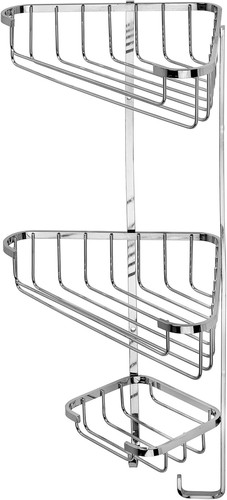 Croydex stainless steel tier - steel,