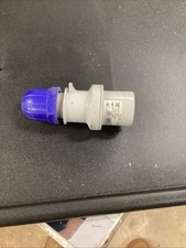 Blue Waterproof 16amp 230v Male Plug