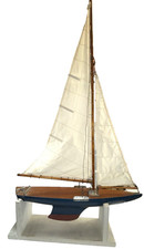 Antique Wooden Pond Yacht Sail