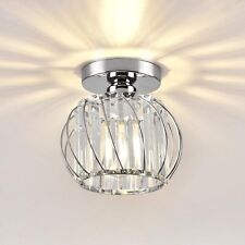 Hudi Fyier Chandelier Crystals Ceiling Lighting Fixtures, Small LED Flush Mount