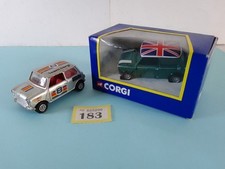 Corgi Mini - 04413  Racing Green ( Boxed ) + British Leyland Mini 1000 (No Box)