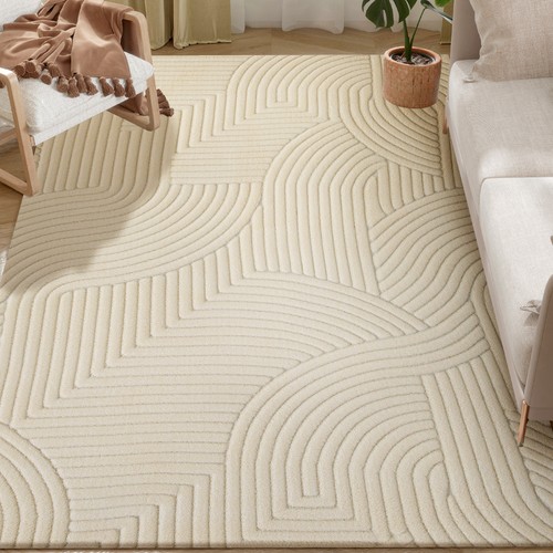 Homcom modern geometric rug - homcom,