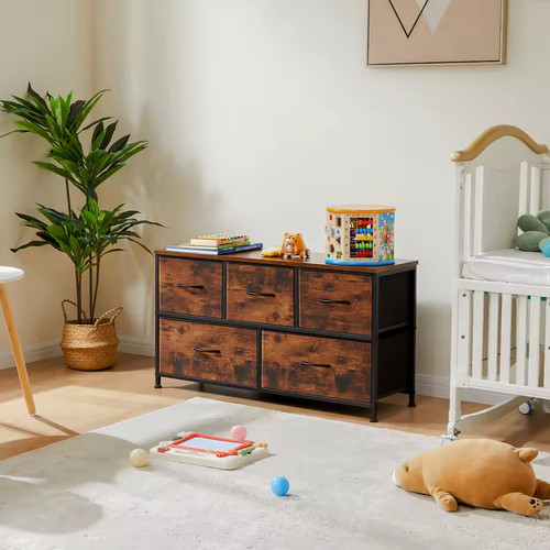 Storage cabinet with fabric - storage,