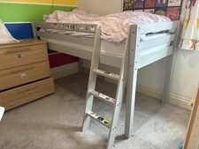 Single Cabin Bed Wood Grey