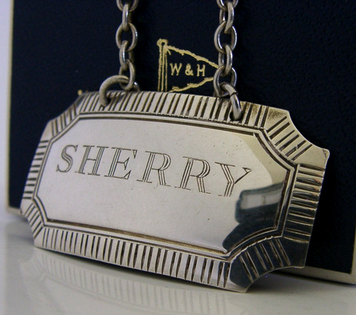 English sterling silver sherry - silver,