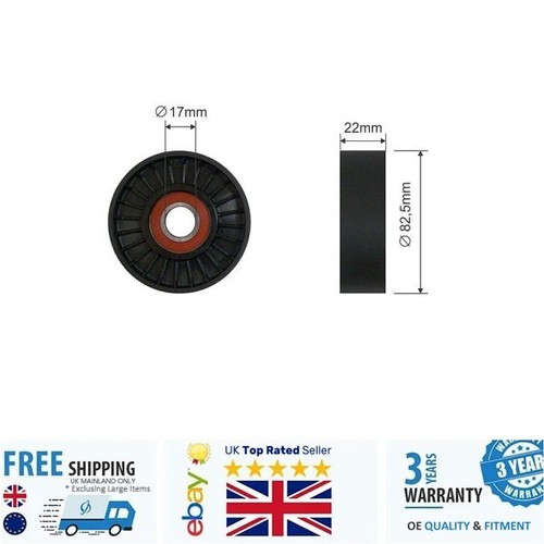Ribbed belt tensioner pulley - v-ribbed,