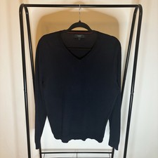 NEXT Navy Blue V-Neck Jumper
