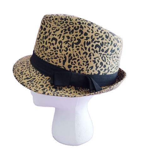 Fedora hat animal print - fedora,