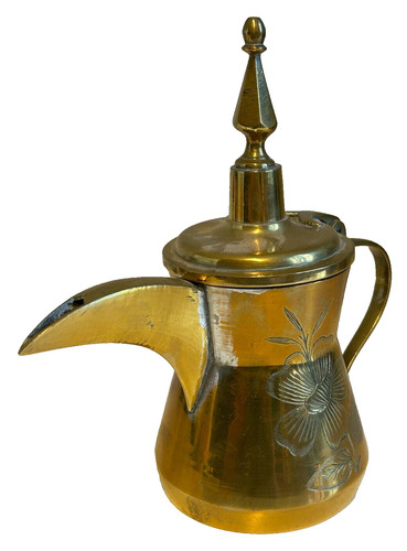 Antique brass dallah - antique,