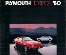 Plymouth Horizon Hatchback & TC3 1980 USA Market Sales Brochure 