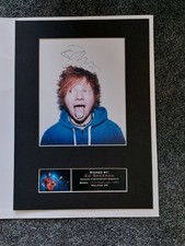 Signed Ed Sheeran Autographed