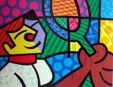 Romero Britto 'Boy-Tennis Suite' Serig., Num., Sign., COA