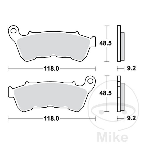 Trw sintered front brake - sintered,
