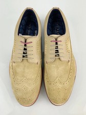 TED BAKER BEIGE SUEDE WING TIP
