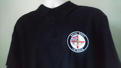 Royal navy veteran polo shirt - royal,