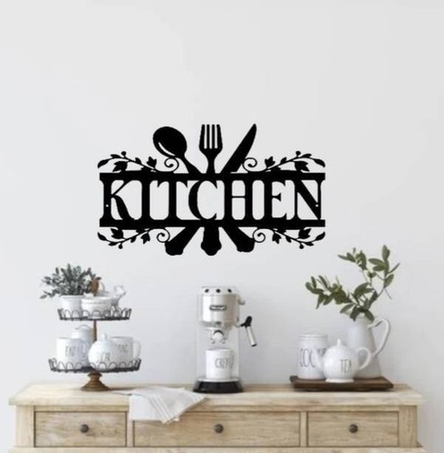 Kitchen sign metal - |,