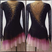 Ice Figure Skating Dress Black