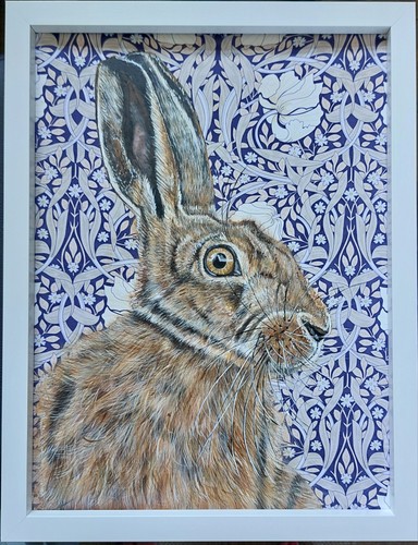 Original large wildlife hare - large,