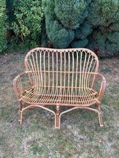 Gorgeous natural rattan love seat