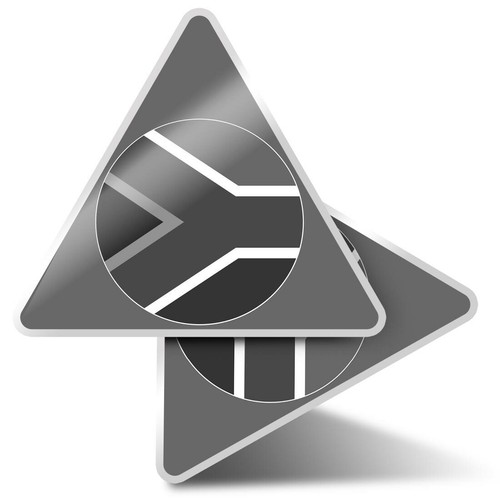 Triangle stickers 5cm - x,