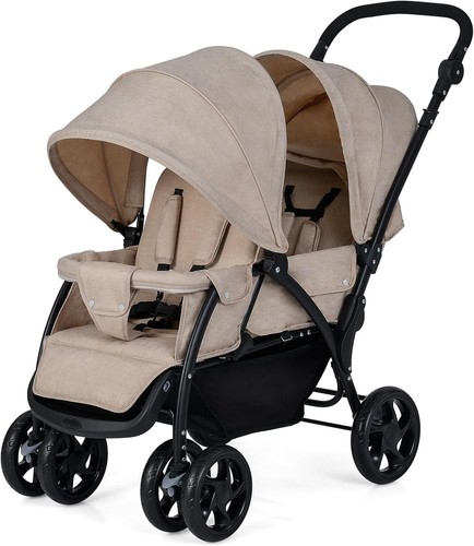 Twin tandem baby stroller - tandem,