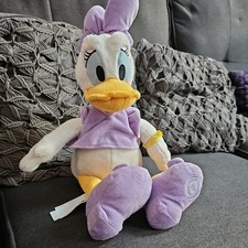 Disney Store Daisy Duck In Purple Outfit Soft Plush Toy Approx 9in 