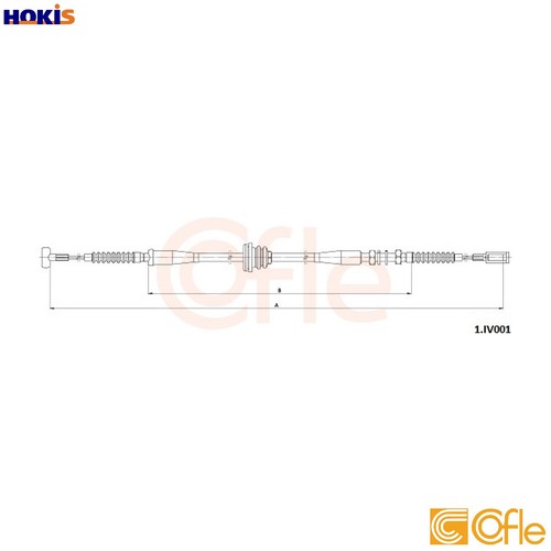 Cable pull parking brake - parking,