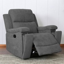 Dark Grey Manual Recliner