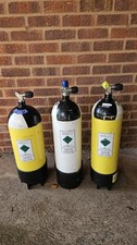 3 x 15 Litre Compressed Air Cylinders - Scuba Diving