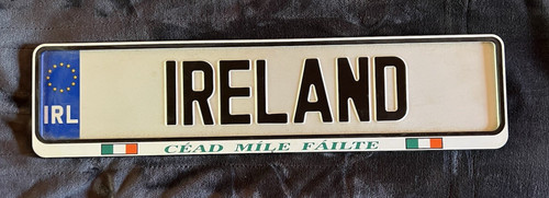 Ireland novelty license - ireland, plate