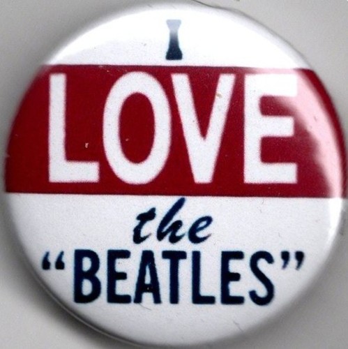 Love the beatles - the, pin