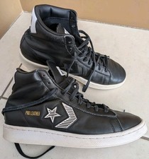 Converse All Star Men's Pro Leather High Top Trainers Sneakers Black UK 7.5 VGC