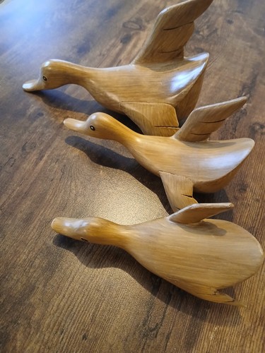 Set carved wood - wood, flying