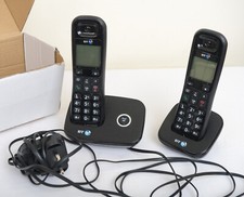 BT 1100 Twin telephone cordless handsets, bases and one charger
