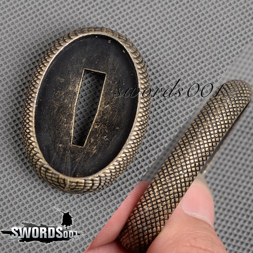 Small snake pattern tsuba - small,