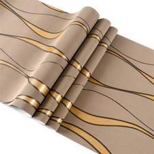 3D Damask Sliver Wave Wallpaper Roll Silver Grey Wall Paper for Home/Living Room