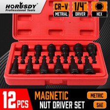 12pc Magnetic Nut Driver Bit