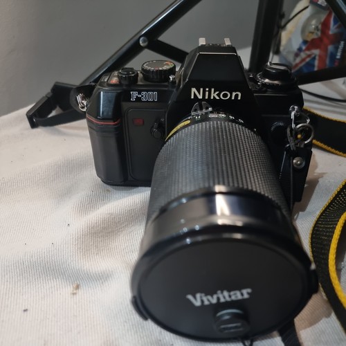 Nikon 301 camera with lense - with,