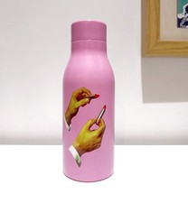 Seletti Pink Water Bottle 500ml Stainless Steel Thermal Flask Designer Lipstick