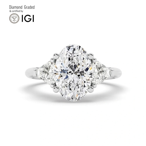 Oval diamond trilogy - trilogy, ring