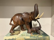 Hand Carved Wooden Elephant