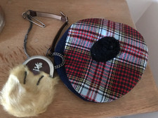 Vintage FUR CHILDS SPORRAN/ GHILLIE Tam o’ Shanter HAT Scottish Highland Kilt