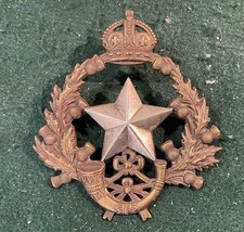 Cameronians Scottish Rifles Brass And White Metal Cross Belt Plate. Od17